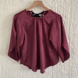 Rachel Rachel Roy Maroon Blouse Size XS